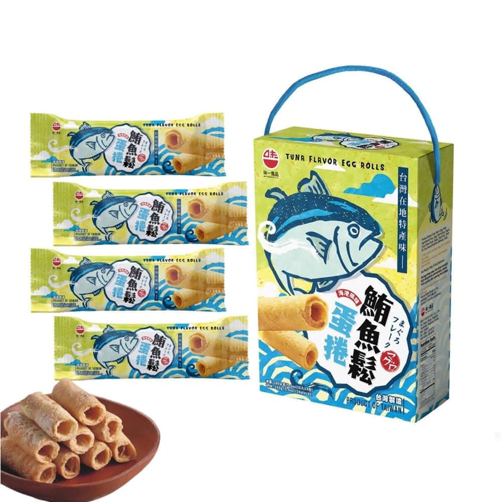 味一食品 鮪魚鬆蛋捲禮盒160g(40gx4包/盒)