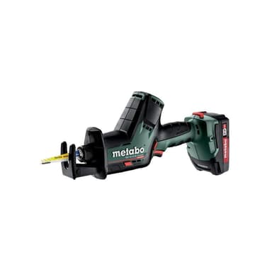 【metabo 美達寶】18V鋰電無刷單手軍刀鋸4.0Ah單電套裝組隨附工具袋(SSE 18 LTX BL Compact)