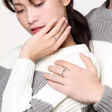 【MoonDy】男女對戒 個性戒指 禮物 純銀戒指 情侶對戒 簡約戒指 開口戒指 戒指 對戒 情侶戒指 指環