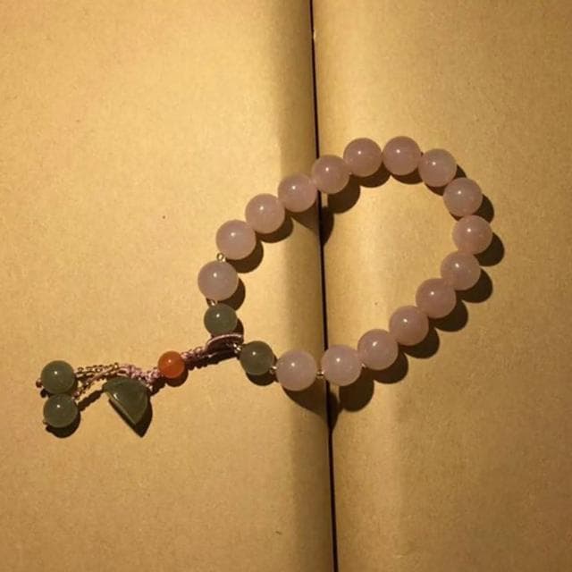 【KT DADA】送女友 生日禮物 手鍊女 手串 手鍊串珠 佛珠手鍊 和田玉手串 和田玉手鍊 煙紫色手鍊 招財手鍊