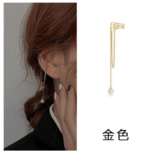 【HaNA 梨花】佩里斯的午后．長流蘇珍珠耳骨夾單個