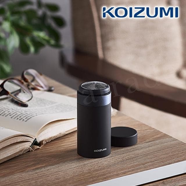 【日本小泉KOIZUMI】質感時尚 USB充電式 旅行 迷你隨身電動刮鬍刀 KMC-0721H(附清潔刷+USB線)
