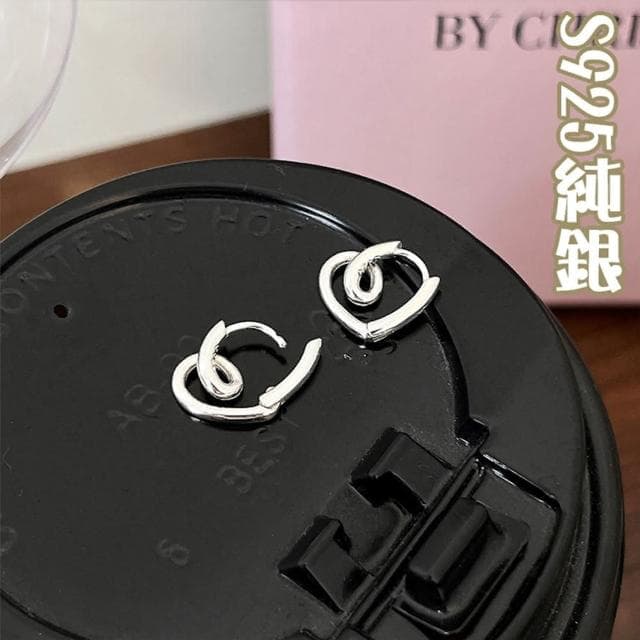 【KT DADA】s925純銀 愛心耳環 小耳環 抗過敏耳環 扣式耳環 正韓耳環 可愛耳環 小禮物 情人節禮物