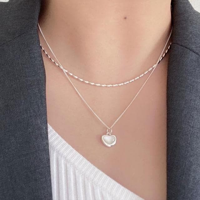 【MoonDy】女生項鍊 ins項鍊 不掉色項鍊 正生純銀項鍊 女生飾品 歐美飾品 小禮物 情人節禮物