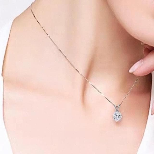 【MoonDy】項鍊 項鍊女 純銀項鍊 情侶項鍊 情人節禮物 鋯石項鍊 女生項鍊 造型項鍊 生日禮物