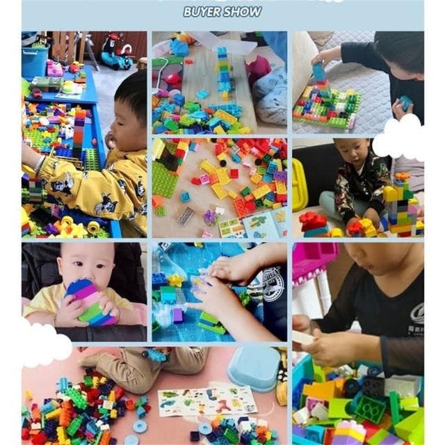 ❤️現貨 費樂積木 兼容得寶 大顆粒積木 益智玩具 幼兒親子互動玩具(LEGO樂高得寶Duplo德寶 兒童玩具 聖誕禮物)