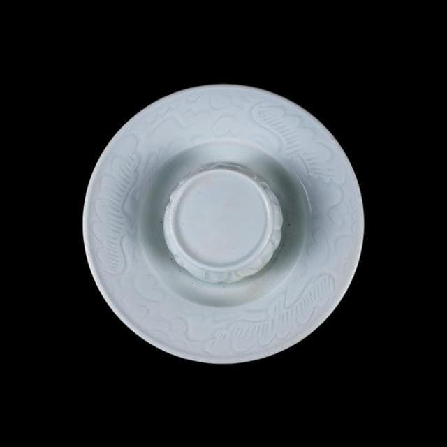 《博古珍藏》宋 湖田窯影青盞托 早期收藏 老件茶杯文物 博物館級瓷器