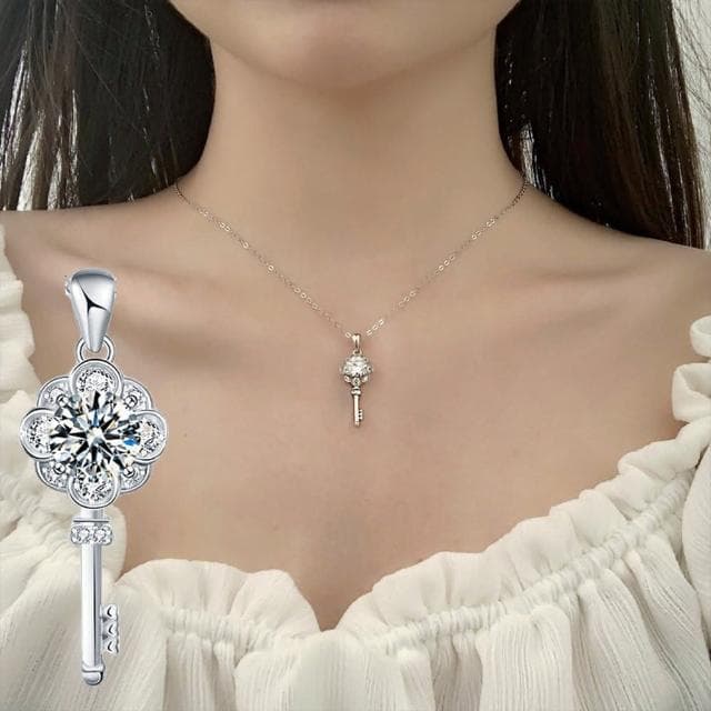 【KT DADA】項鍊 女生項鍊 鋯石項鍊 高級精品 鑰匙項鍊 韓國項鍊 鎖骨項鍊 氣質項鍊 閨蜜項鍊 小花項鍊 情侶禮物