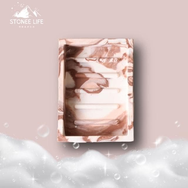 時硐STONE 長方肥皂盒(手工 肥皂盒 肥皂收納 收納 擺飾 飾品 收納 燭台 多肉盆栽  禮物 質感 療愈小物 裝飾品)