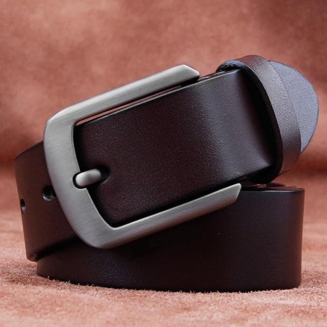 【KT DADA】復古腰帶 針扣腰帶 復古皮帶 百搭皮帶 牛皮褲帶 男生禮物 皮帶 腰帶 褲帶 男腰帶 寬皮帶 真皮皮帶 歐美皮帶