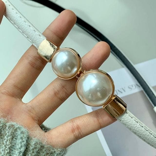 【LEESA】細皮帶\韓國腰帶\復古皮帶\小皮帶\女腰帶\黑色皮帶\百搭腰帶\優雅皮帶\高級款\精品腰帶\女生禮物