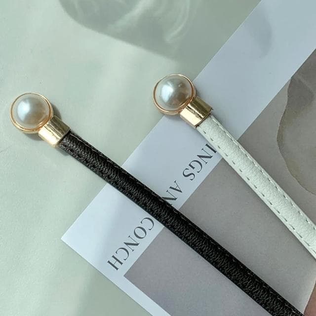 【LEESA】細皮帶\韓國腰帶\復古皮帶\小皮帶\女腰帶\黑色皮帶\百搭腰帶\優雅皮帶\高級款\精品腰帶\女生禮物