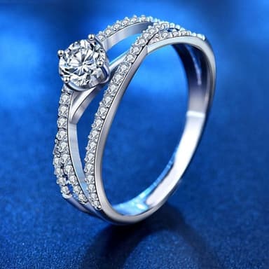 【MoonDy】歐美戒指 婚戒 生日禮物 造型戒指 純銀戒指 鋯石戒指 銀戒 指環 in戒指 戒子 首飾 生日禮物
