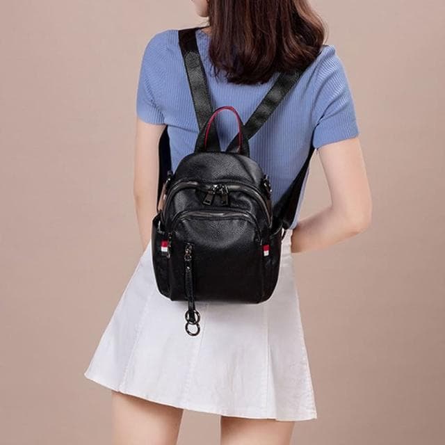 【KT DADA】黑色包包 女生禮物 小包包 女生包包 多功能包 軟皮包包 小背包 韓國後背包 肩背包