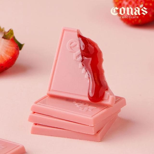 【Cona’s 妮娜巧克力】AOC推薦獎-草莓薄片夾心巧克力(12片/盒交換禮物)