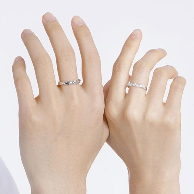 【LEESA】對戒/指環/純銀戒指/可調節戒指/情侶對戒/結婚戒指/求婚戒指/銀戒指/男戒指/女戒指/新婚禮物