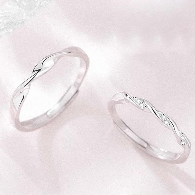 【LEESA】對戒/指環/純銀戒指/可調節戒指/情侶對戒/結婚戒指/求婚戒指/銀戒指/男戒指/女戒指/新婚禮物