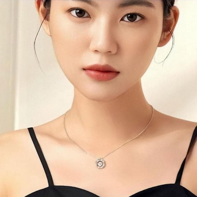 【MoonDy】項鍊 項鍊女 純銀項鍊 純銀 星芒項鍊  莫桑石項鍊 閨蜜項鍊 女生項鍊 送禮 圓圈項鍊 生日禮物