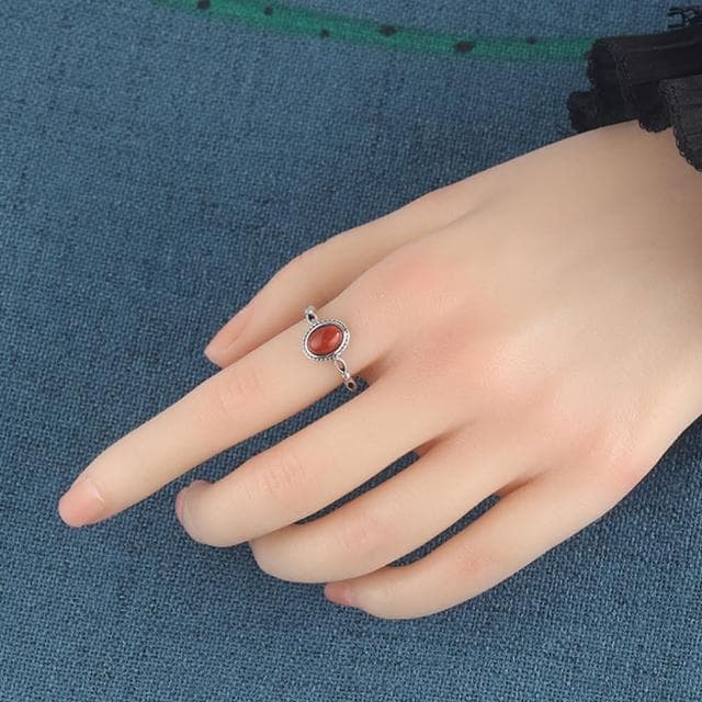 【MoonDy】飾品戒指 紅瑪瑙戒指 寶石戒指 純銀戒指 戒指 指環 和田玉戒指 復古戒指 開運戒指 女生禮物