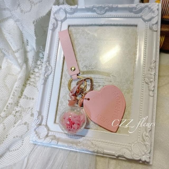 【喜滋滋花藝】愛心皮革花球吊飾禮盒-小-繡球花款(生日/情人節/告白/閨蜜禮物)