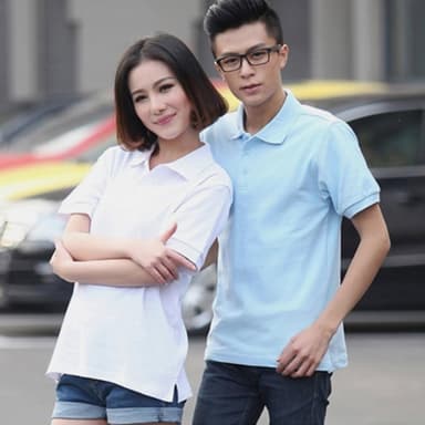 【LEESA】全棉POLO\上衣\襯衫領\POLO衫\翻領短袖\黑色POLO衫\素面POLO\團衣\上班穿搭\情侶衣\生日禮物