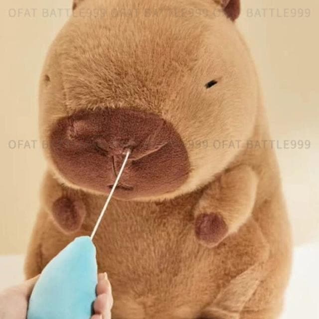 超可愛可拉伸 鼻涕水豚君 卡皮巴拉娃娃 水豚玩偶 兒童禮物水豚吊飾 卡皮巴拉 靠墊 水豚 水豚娃娃 掛件 HL135