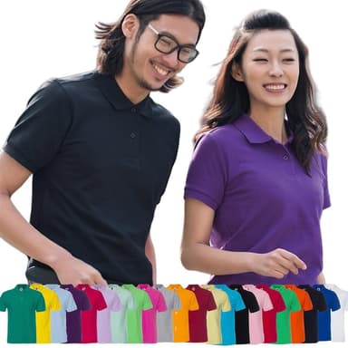 【MoonDy】上衣 襯衫領 POLO衫 全棉POLO 上班穿搭 情侶衣 翻領短袖 黑色POLO衫 素面POLO 團衣 生日禮物
