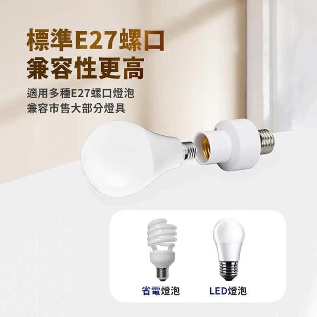 【舒米好物】紅外線感應燈座 雷達感應燈座(人體感應燈 智能 燈座 E27燈泡)