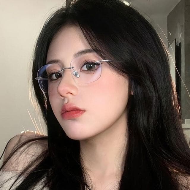 【MoonDy】眼鏡 鏡框 鏡架 純鈦眼鏡 無框眼鏡 無度數眼鏡 無邊框眼鏡 文青眼鏡 女生眼鏡 全鈦眼鏡架 情侶眼鏡 生日禮物