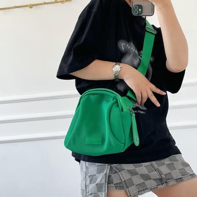 【LEESA】尼龍包\包包\側背包\女斜背包\單肩包\網格側背包\貝殼包\大容量包包\百搭包包\黑色包包\情侶包包\禮物
