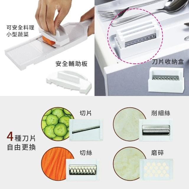 【Pearl Life 珍珠金屬】多功能刨刀套組 (刨絲刀 切片刀 多功能蔬菜刨絲切片器 刨菜器切菜神器)