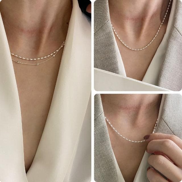 【LEEHER】925純銀項鍊/女生項鍊/女生飾品/ins項鍊/不掉色項鍊/正生純銀項鍊/歐美飾品/小禮物