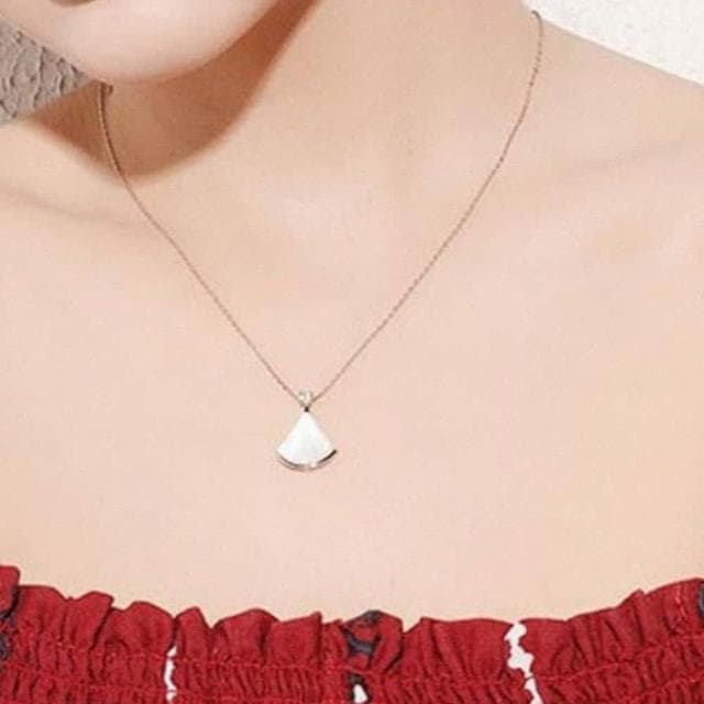 【LEEHER】女生/項鍊/珍珠貝殼項鍊/韓國飾品/結婚禮物/純銀項鍊/造型珍珠項鍊/生日禮物項鍊/情人節禮物