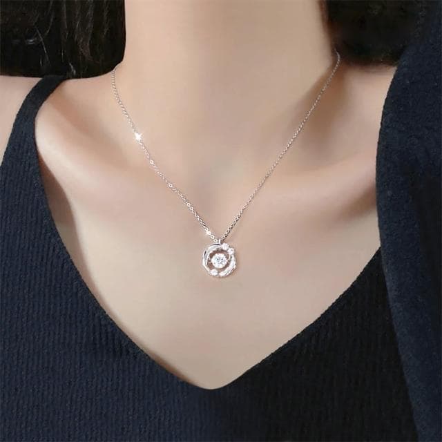 【LEEHER】S925純銀/閨蜜項鍊/女生項鍊/送禮/生日禮物/項鍊/純銀項鍊/星芒項鍊/鋯石項鍊/單鋯項鍊