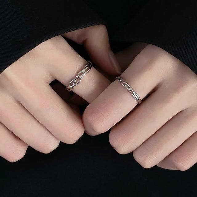 【LEEHER】女生/戒指/對戒/情侶戒指/純銀戒指/情侶對戒/簡約戒指/開口戒指/指環/男女對戒/個性戒指/禮物/送男友/送女友