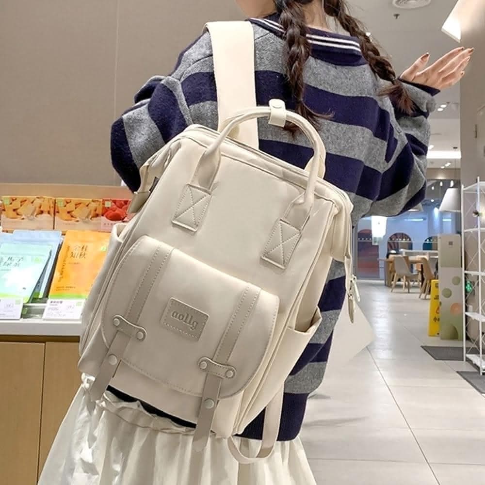 【LEEHER】女生/包包/後背包/媽媽包/多功能後背包/旅行後背包/大容量後背包/防潑水包包/黑色後背包/尼龍包包/奶茶色包包/禮物