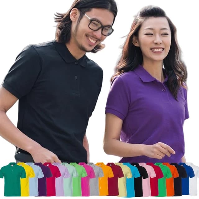 【LEEHER】男生/上衣/襯衫領/POLO衫/全棉POLO/翻領短袖/黑色POLO衫/素面POLO/團衣/上班穿搭/情侶衣/生日禮物