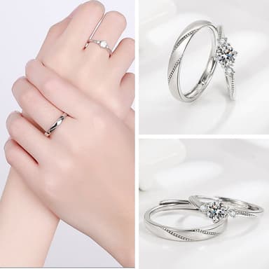 【LEEHER】純銀戒指/情侶對戒/戒指/結婚戒指/鋯石戒指/求婚戒指/對戒/情侶禮物/生日禮物/指環/情侶戒指