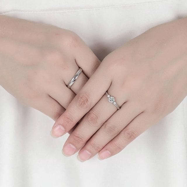 【LEEHER】純銀戒指/情侶對戒/戒指/結婚戒指/鋯石戒指/求婚戒指/對戒/情侶禮物/生日禮物/指環/情侶戒指