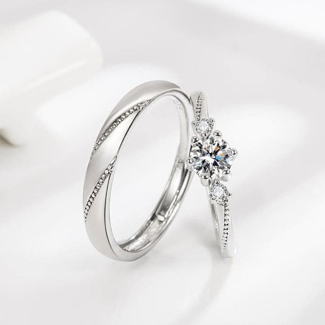 【LEEHER】純銀戒指/情侶對戒/戒指/結婚戒指/鋯石戒指/求婚戒指/對戒/情侶禮物/生日禮物/指環/情侶戒指