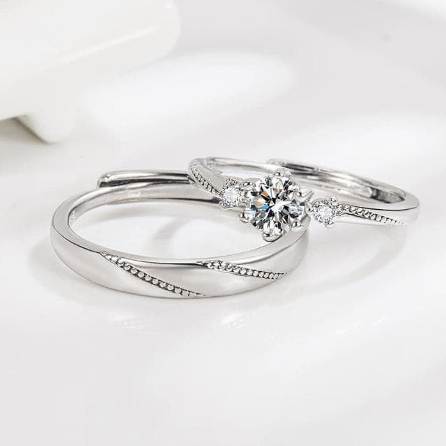 【LEEHER】純銀戒指/情侶對戒/戒指/結婚戒指/鋯石戒指/求婚戒指/對戒/情侶禮物/生日禮物/指環/情侶戒指