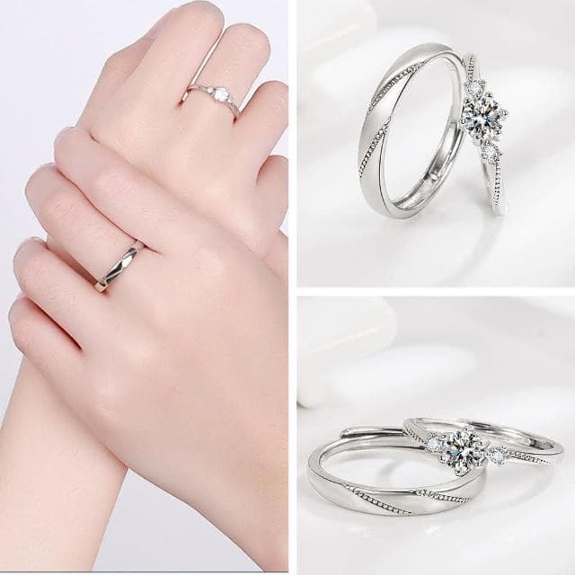 【LEEHER】純銀戒指/情侶對戒/戒指/結婚戒指/鋯石戒指/求婚戒指/對戒/情侶禮物/生日禮物/指環/情侶戒指