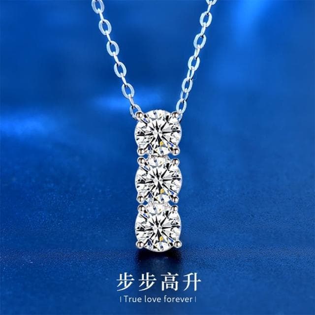 【LEEHER】純銀項鍊/鋯石項鍊/排鋯項鍊/莫桑石項鍊/細項鍊/吊墜項鍊/生日禮物/單鋯項鍊/女生生日禮物