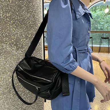 【LEESA】個性包包\日系包包\大容量包包\單肩包\軟皮包包\大包包\包包\側背包\包包女\健身包\情侶禮物