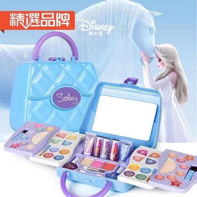 台灣現貨 仿真飾品化妝品 化妝玩具 安全無毒可水洗玩具(女孩彩妝盒 女孩公主玩具 禮物)