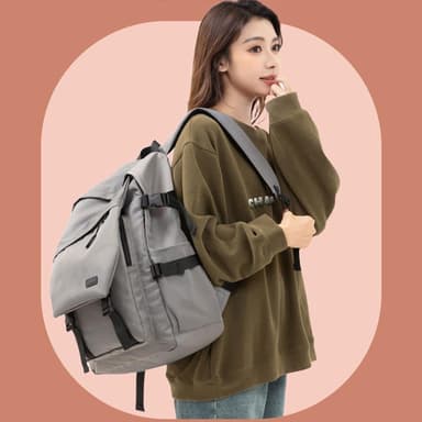 【MoonDy】尼龍後背包 黑色尼龍包 大容量後背包 尼龍包包 防潑水包包 禮物 包包 後背包 個性休閒背包 韓國背包 情侶背包