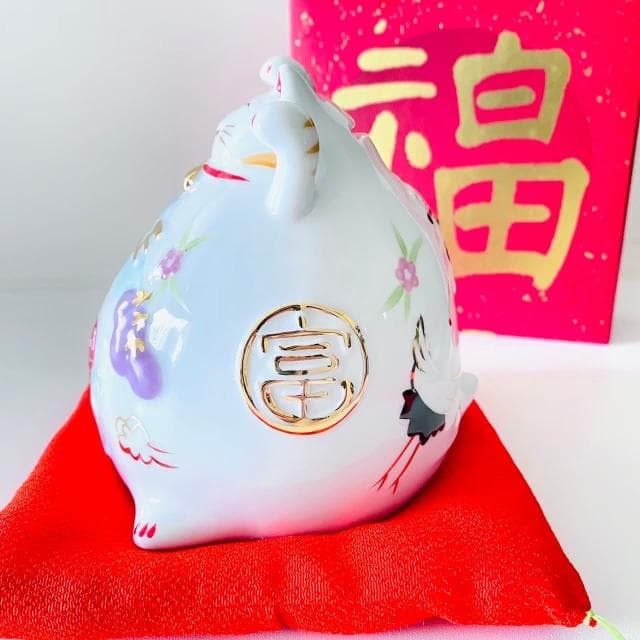日本進口  幸福招財貓存錢筒 招財好運到 開店送禮 業務招財