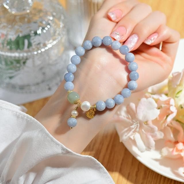 【MoonDy】手鍊 手串 手環 水晶手鍊 海藍寶手鍊 葫蘆手鍊 寶石手鍊 招桃花 水晶手串 珍珠手鍊 好人緣 送女生 生日禮物