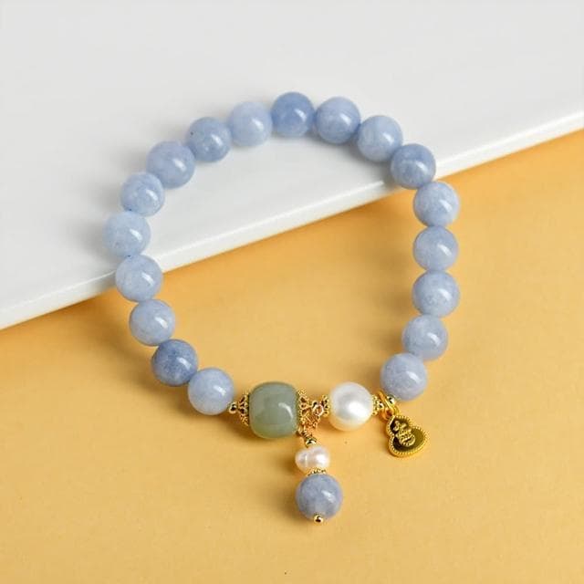 【MoonDy】手鍊 手串 手環 水晶手鍊 海藍寶手鍊 葫蘆手鍊 寶石手鍊 招桃花 水晶手串 珍珠手鍊 好人緣 送女生 生日禮物