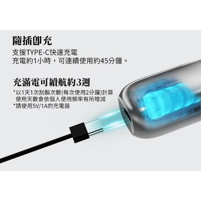 USB電動刮鬍刀 GP-RE001 IPX4防水 磁吸式刀頭 乾濕兩用 電鬍刀 刮鬍刀 便攜式刮鬍刀 鋅合金 外出